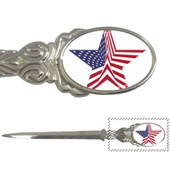 A Star With An American Flag Pattern Letter Openers by Nexatart