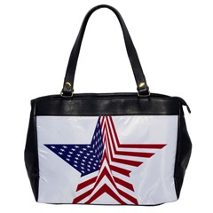 A Star With An American Flag Pattern Office Handbags by Nexatart