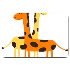 Giraffe Africa Safari Wildlife Large Doormat  by Nexatart