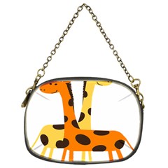 Giraffe Africa Safari Wildlife Chain Purses (one Side)  by Nexatart