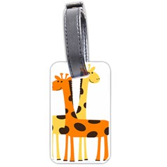 Giraffe Africa Safari Wildlife Luggage Tags (one Side)  by Nexatart