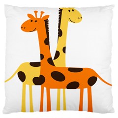 Giraffe Africa Safari Wildlife Large Cushion Case (two Sides) by Nexatart