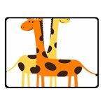 Giraffe Africa Safari Wildlife Double Sided Fleece Blanket (Small)  45 x34  Blanket Front