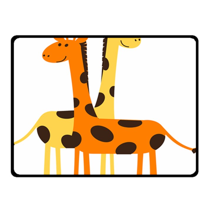 Giraffe Africa Safari Wildlife Double Sided Fleece Blanket (Small) 