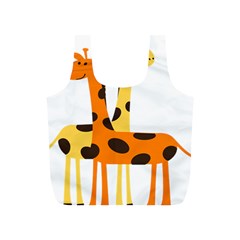 Giraffe Africa Safari Wildlife Full Print Recycle Bags (s)  by Nexatart