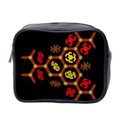 Algorithmic Drawings Mini Toiletries Bag 2-side by Nexatart