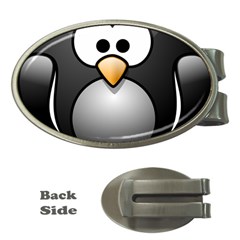 Penguin Birds Aquatic Flightless Money Clips (oval)  by Nexatart