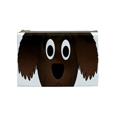 Dog Pup Animal Canine Brown Pet Cosmetic Bag (medium)  by Nexatart