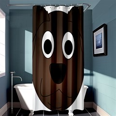 Dog Pup Animal Canine Brown Pet Shower Curtain 36  X 72  (stall)  by Nexatart