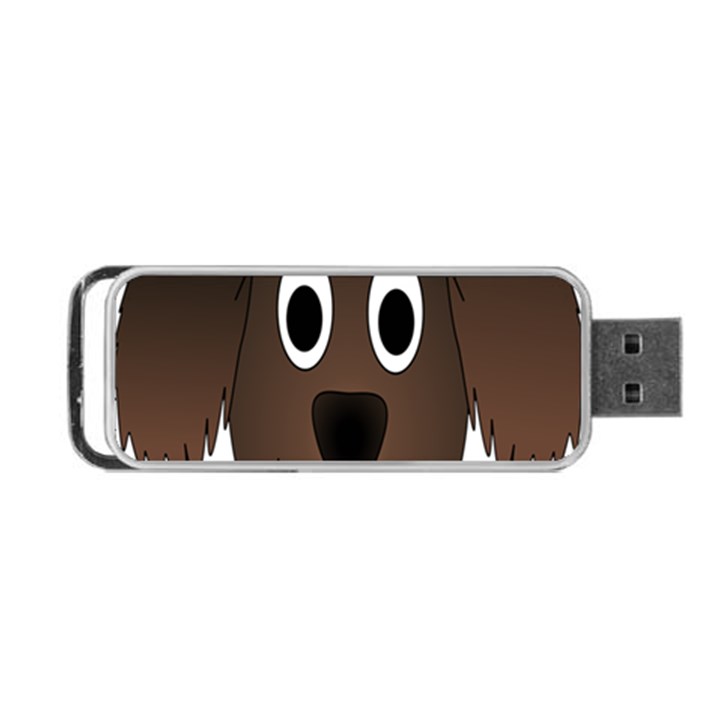 Dog Pup Animal Canine Brown Pet Portable USB Flash (Two Sides)