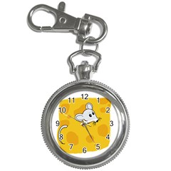 Rat Mouse Cheese Animal Mammal Key Chain Watches by Nexatart