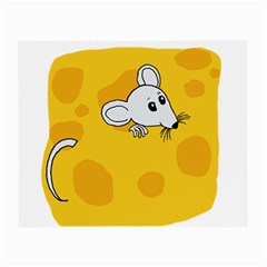 Rat Mouse Cheese Animal Mammal Small Glasses Cloth (2-side) by Nexatart