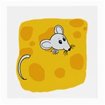 Rat Mouse Cheese Animal Mammal Medium Glasses Cloth (2-Side) Front