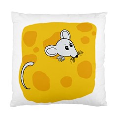 Rat Mouse Cheese Animal Mammal Standard Cushion Case (two Sides) by Nexatart