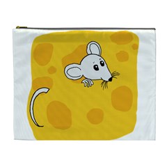 Rat Mouse Cheese Animal Mammal Cosmetic Bag (xl) by Nexatart