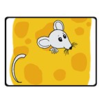 Rat Mouse Cheese Animal Mammal Fleece Blanket (Small) 50 x40  Blanket Front