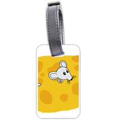 Rat Mouse Cheese Animal Mammal Luggage Tags (one Side)  by Nexatart