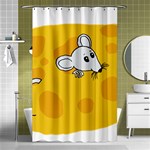 Rat Mouse Cheese Animal Mammal Shower Curtain 48  x 72  (Small)  Curtain(48  X 72 ) - 42.18 x64.8  Curtain(48  X 72 )