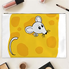 Rat Mouse Cheese Animal Mammal Cosmetic Bag (xxl)  by Nexatart