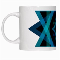 Transparent Triangles White Mugs by Nexatart