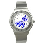 Skunk Animal Still From Stainless Steel Watch Front