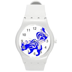 Skunk Animal Still From Round Plastic Sport Watch (m) by Nexatart