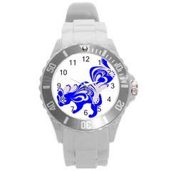 Skunk Animal Still From Round Plastic Sport Watch (l) by Nexatart