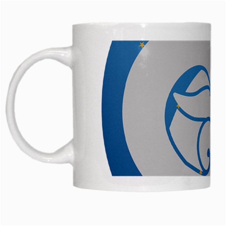 Ram Zodiac Sign Zodiac Moon Star White Mugs