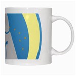 Ram Zodiac Sign Zodiac Moon Star White Mugs Right