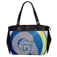 Ram Zodiac Sign Zodiac Moon Star Office Handbags by Nexatart