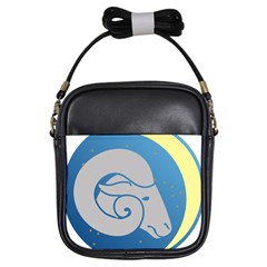 Ram Zodiac Sign Zodiac Moon Star Girls Sling Bags by Nexatart