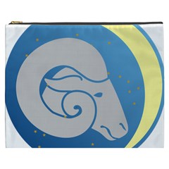 Ram Zodiac Sign Zodiac Moon Star Cosmetic Bag (xxxl)  by Nexatart