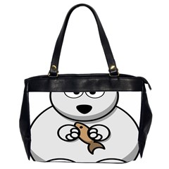 Bear Polar Bear Arctic Fish Mammal Office Handbags (2 Sides)  by Nexatart