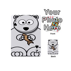 Bear Polar Bear Arctic Fish Mammal Playing Cards 54 (mini)  by Nexatart