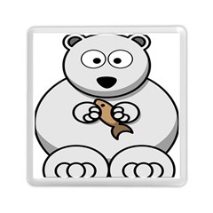 Bear Polar Bear Arctic Fish Mammal Memory Card Reader (Square) 