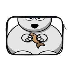 Bear Polar Bear Arctic Fish Mammal Apple MacBook Pro 17  Zipper Case