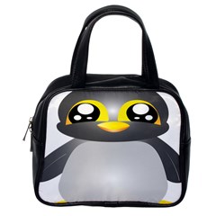 Cute Penguin Animal Classic Handbags (one Side) by Nexatart