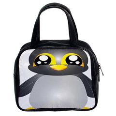 Cute Penguin Animal Classic Handbags (2 Sides) by Nexatart