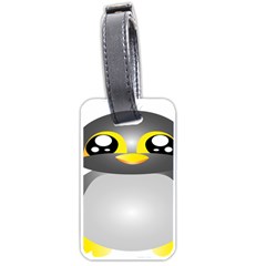 Cute Penguin Animal Luggage Tags (one Side)  by Nexatart