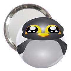 Cute Penguin Animal 3  Handbag Mirrors by Nexatart