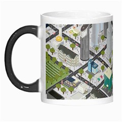 Simple Map Of The City Morph Mugs by Nexatart