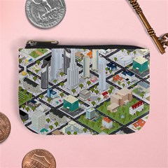 Simple Map Of The City Mini Coin Purses by Nexatart