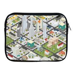 Simple Map Of The City Apple Ipad 2/3/4 Zipper Cases by Nexatart