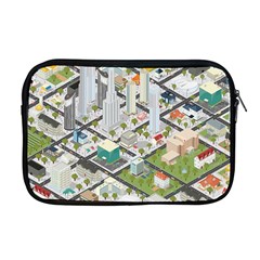 Simple Map Of The City Apple Macbook Pro 17  Zipper Case by Nexatart