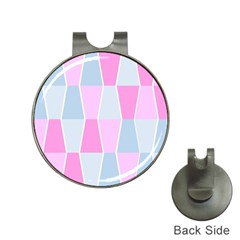 Geometric Pattern Design Pastels Hat Clips With Golf Markers by Nexatart