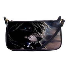 Angry Lion Digital Art Hd Shoulder Clutch Bags by Nexatart