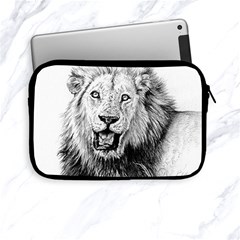 Lion Wildlife Art And Illustration Pencil Apple Ipad Mini Zipper Cases by Nexatart