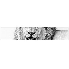 Lion Wildlife Art And Illustration Pencil Large Flano Scarf  by Nexatart