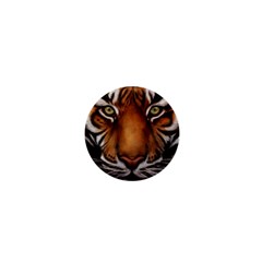 The Tiger Face 1  Mini Buttons by Nexatart