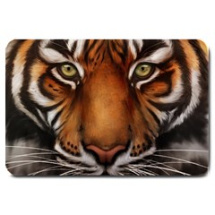 The Tiger Face Large Doormat  by Nexatart